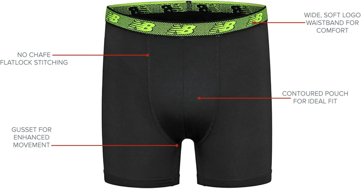 Boys Boys' Performance Boxer Briefs (4 Pack) Boxer Briefs