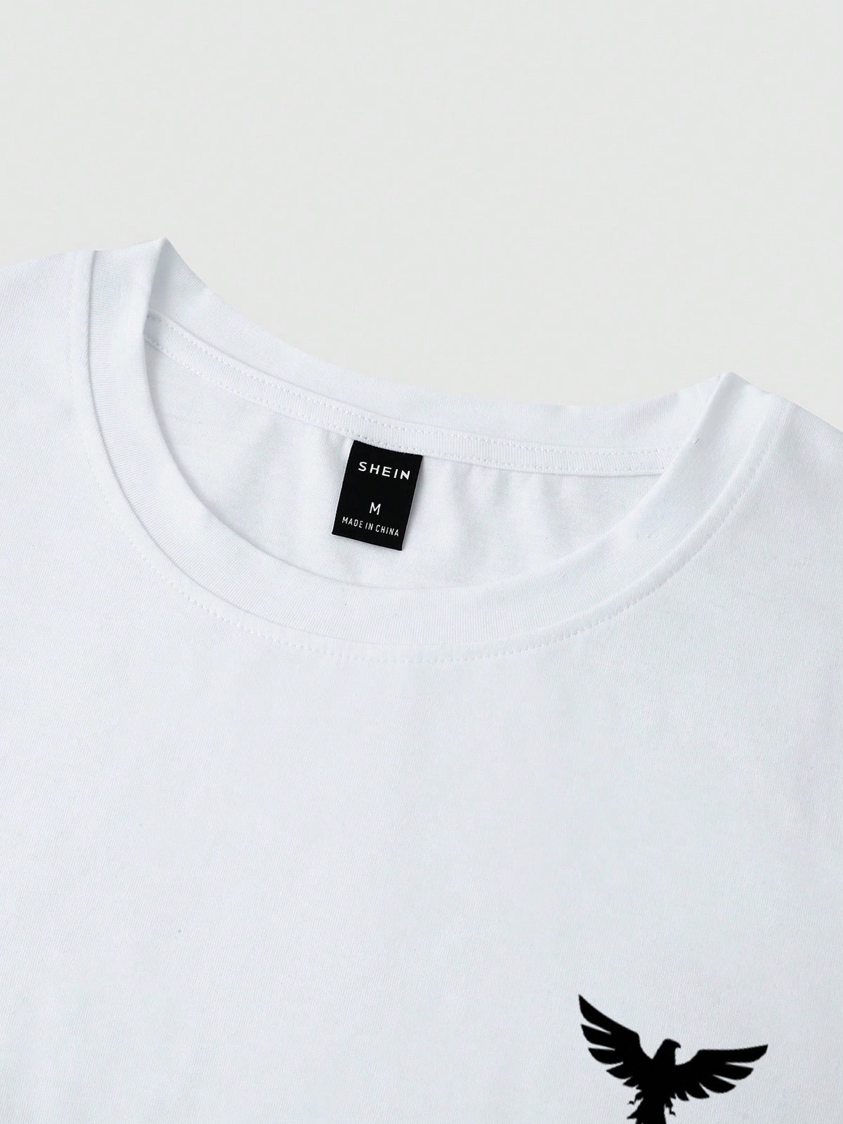Manfinity Roughcore Men Eagle Print Colorblock Tee